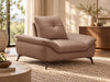Cruise Leather Lounge Suite, single seater in Tan