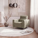 Denzel Single Fabric Electric Recliner in Sage