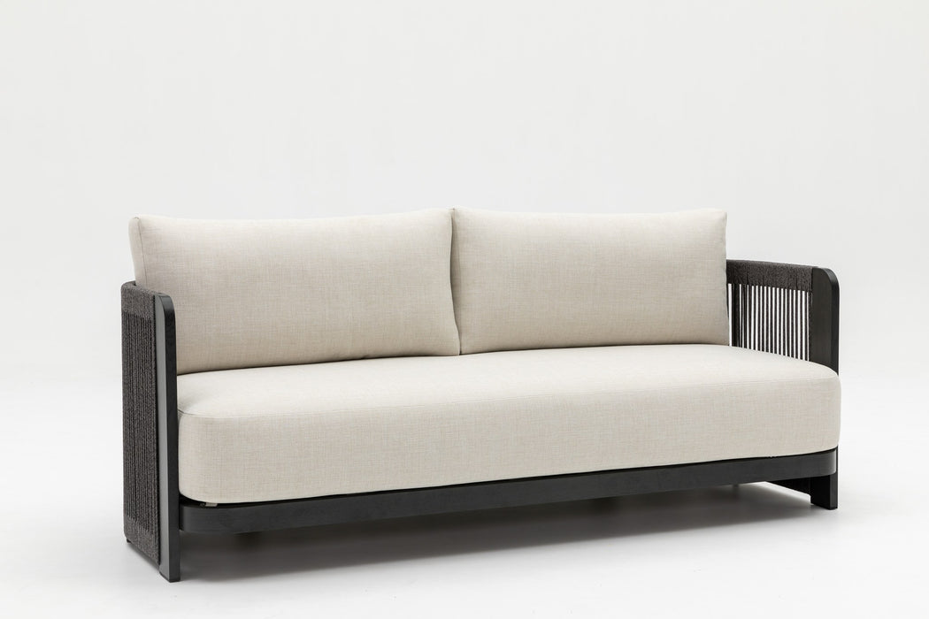Havana three seater outdoor sofa, angled view