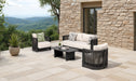 Havana 4 Piece Outdoor Lounge Set on a paved terrace