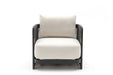 Havana single seater outdoor chair, front view