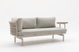 Lumi 2 seater outdoor sofa with the round side table