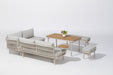 Lumi 6 Piece Outdoor Lounge Set, view from behind the sofas