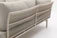Close up of the woven back of the Lumi sofa