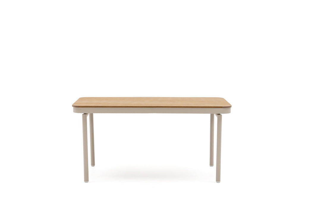 Lumi outdoor table, front view