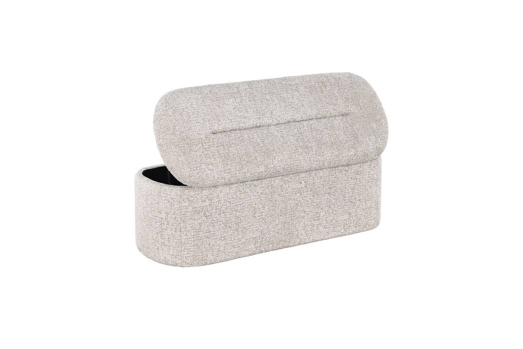 Matilda Fabric Storage Bed Bench lid open