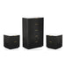 Naurel 3 Piece Package in Black: two Naurel Bedsides and a Naurel Tallboy