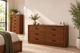 New York dressing table in Walnut