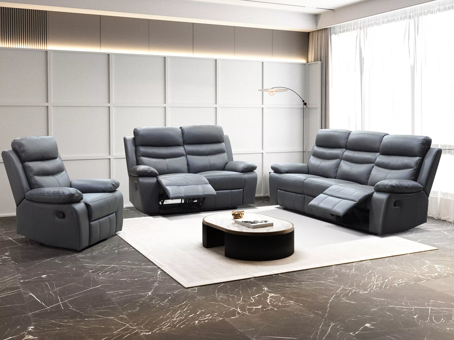 Allison Leather Recliner Lounge — Furniture Bazaar