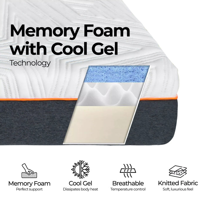 WhisperCool Gel Memory Foam Mattress