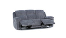Shamala Fabric Recliner Lounge in Charcoal, 3 seater