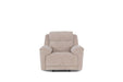 Shamala Fabric Recliner Lounge in Latte, single recliner