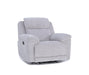 Shamala Fabric Recliner Lounge in Light Grey, single recliner