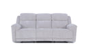 Shamala Fabric Recliner Lounge in Light Grey, 3 seater