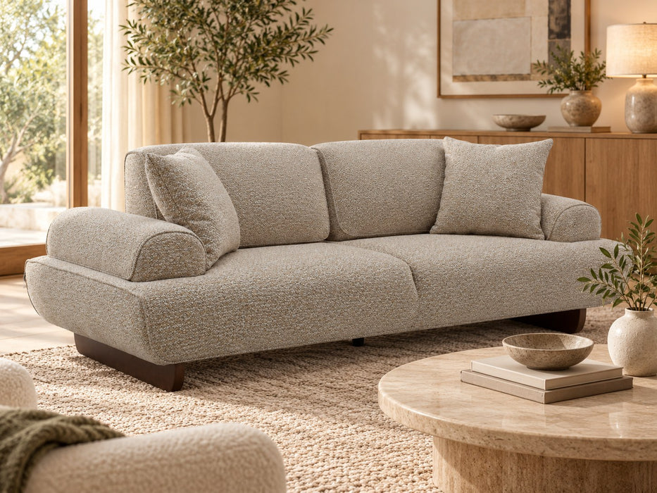 Stirling Fabric Lounge, 3 seater in Ivory