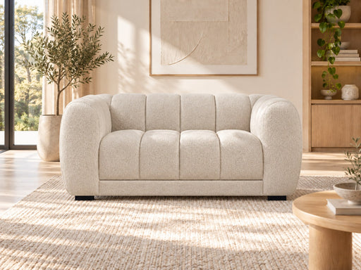 Tedmond Fabric Lounge Suite, 2 seater in Beige