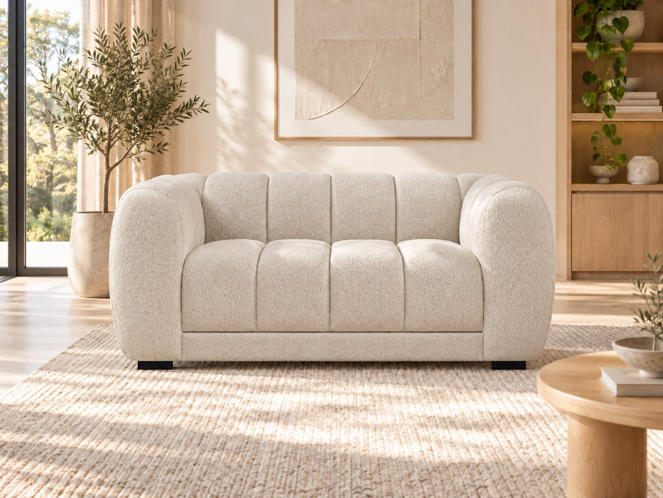 Tedmond Fabric Lounge Suite, 2 seater in Beige