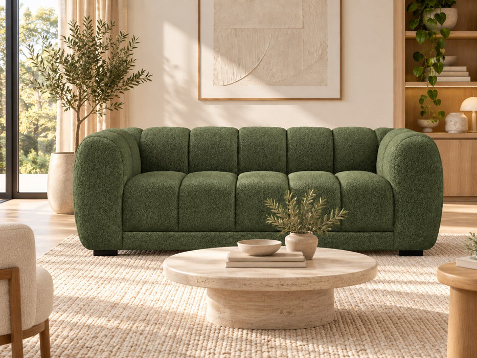 Tedmond Fabric Lounge Suite, 3 seater in Green