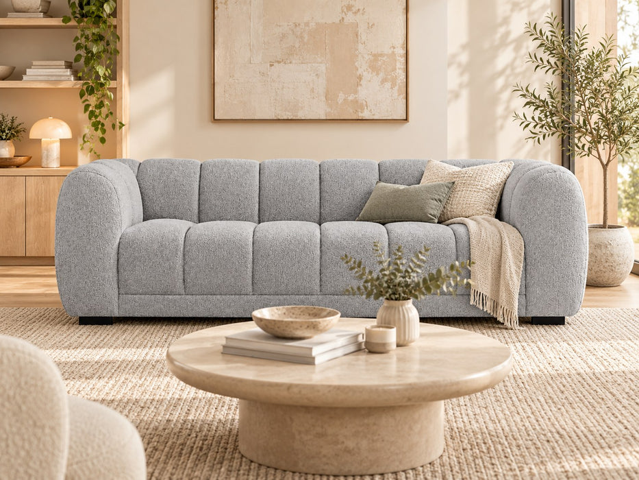Tedmond Fabric Lounge Suite, 3 seater in Grey