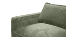 Vegas 5 Seater Fabric Corner Modular in Loden, arm and seat detail