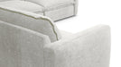 Vegas 5 Seater Fabric Corner Modular in Sand, rear arm detail
