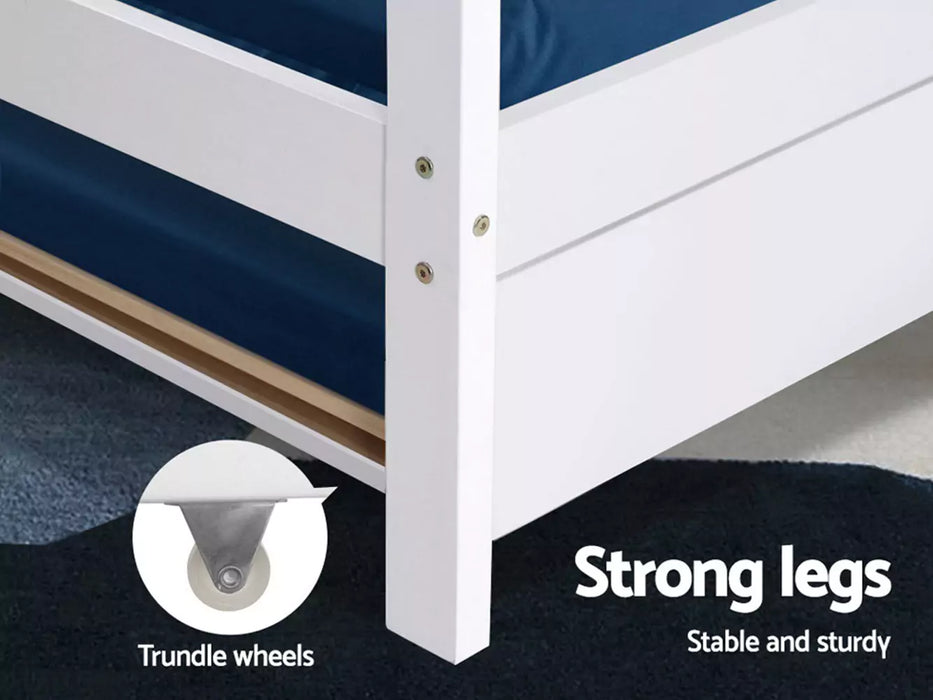 Holly Kids Single Bed with Trundle