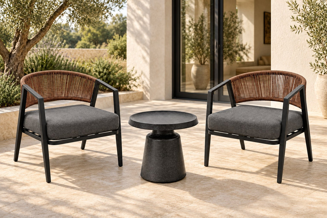 Yun 3 Piece Outdoor Lounge Set