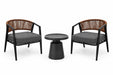 Yun 3 Piece Outdoor Lounge Set
