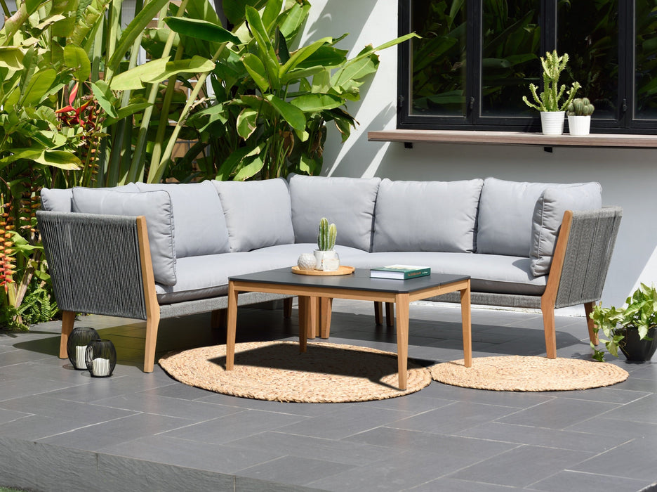Aura 5 Seater Outdoor Corner Sofa plus Coffee Table