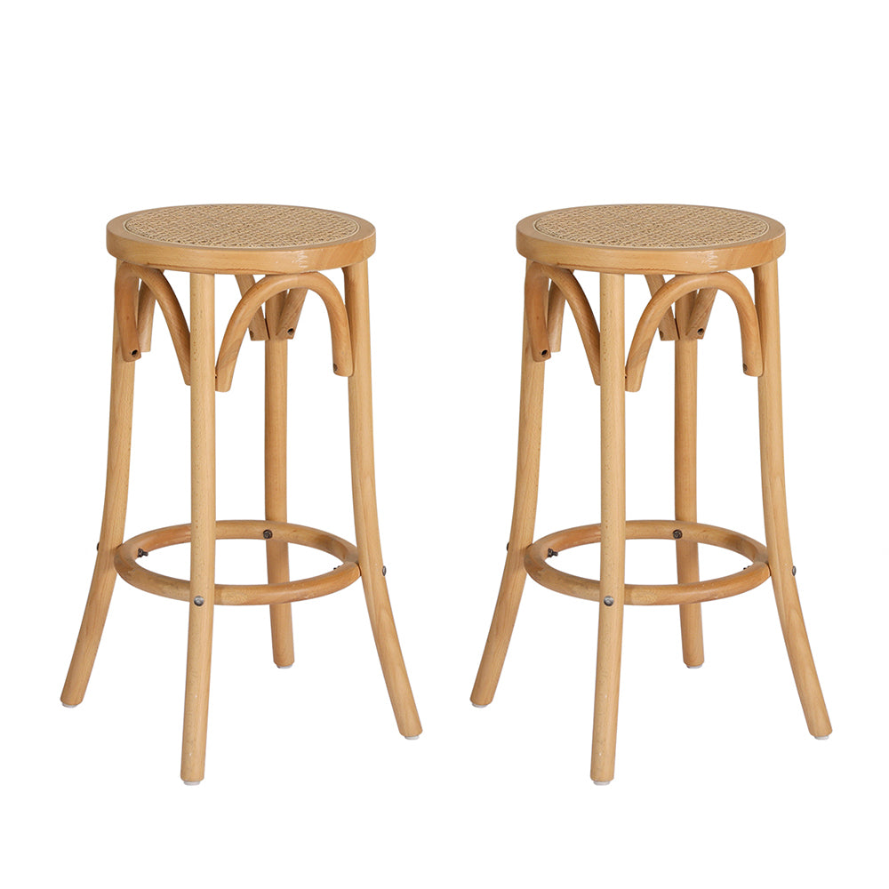 Rattan Barstools (Set of 2) — Furniture Bazaar1