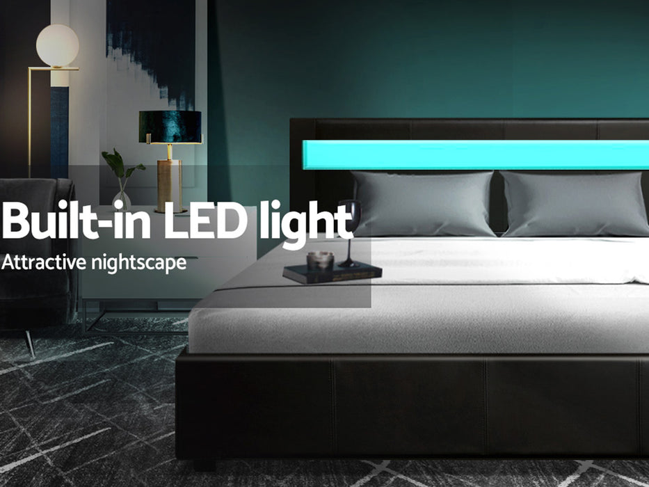 Clara PU LED Lift Bed