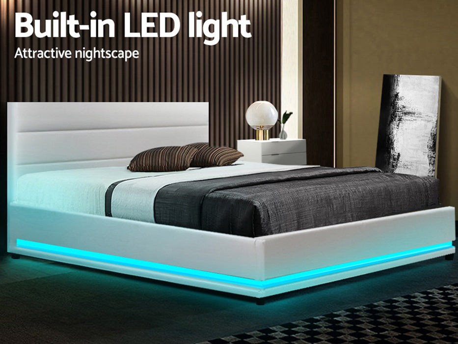 Ulen PU LED Lift Bed