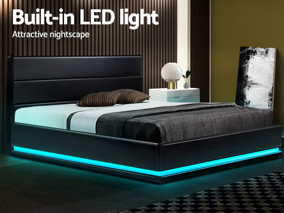 Ulen PU LED Lift Bed