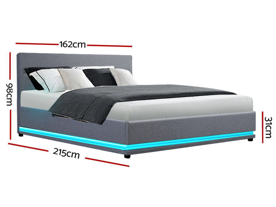Ulen Fabric LED Lift Bed
