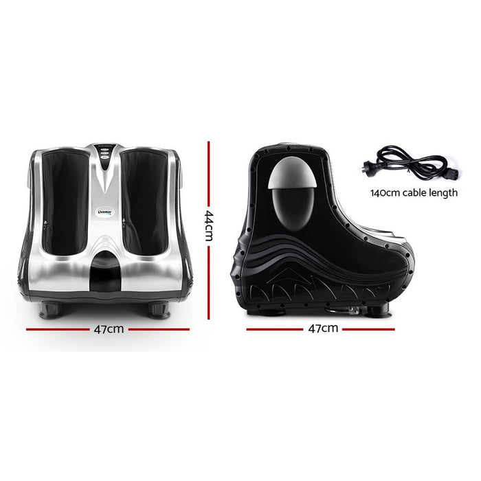 Foot Massager Massagers Shiatsu Electric Roller Ankle Calf Leg Kneading - Silver