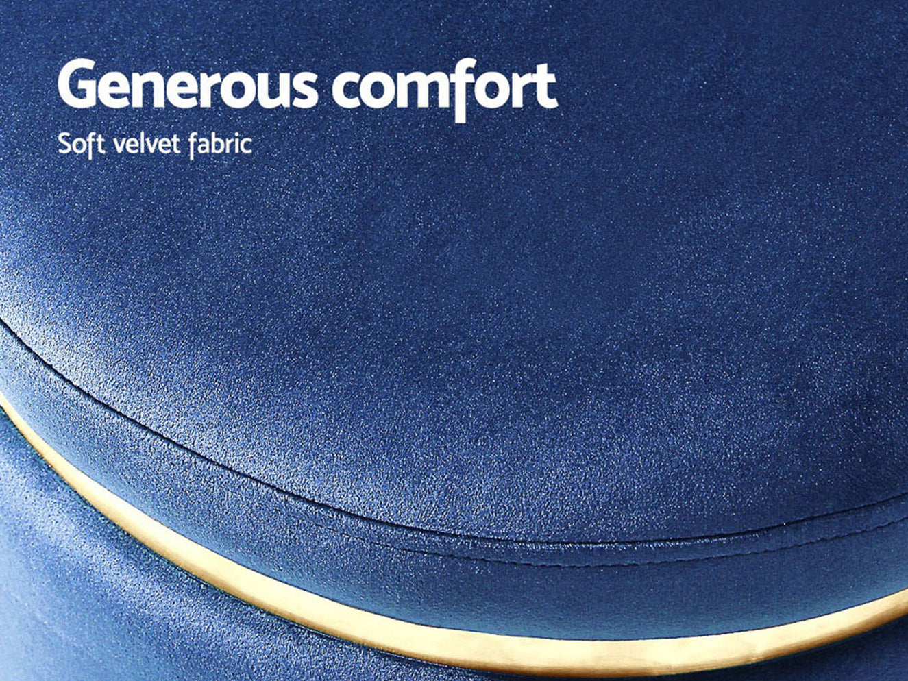 Charlotte Velvet Foot Stool — Furniture Bazaar