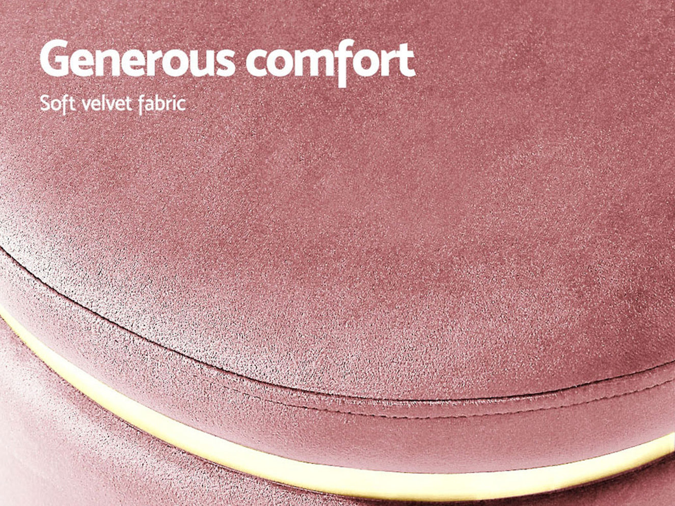 Charlotte Velvet Foot Stool — Furniture Bazaar