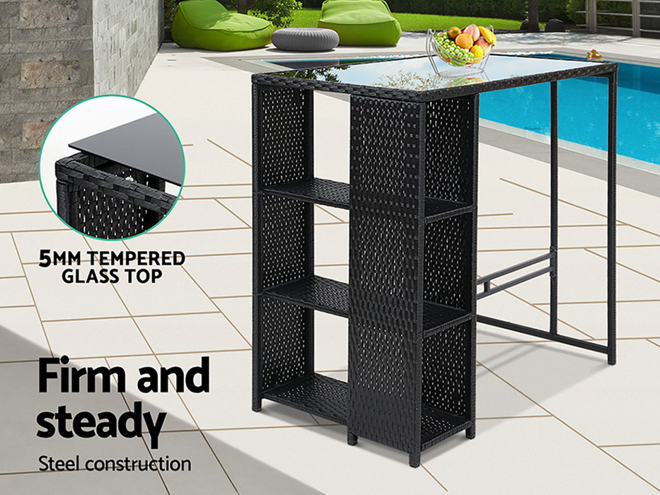 Koonara 5 Piece Outdoor Bar Set