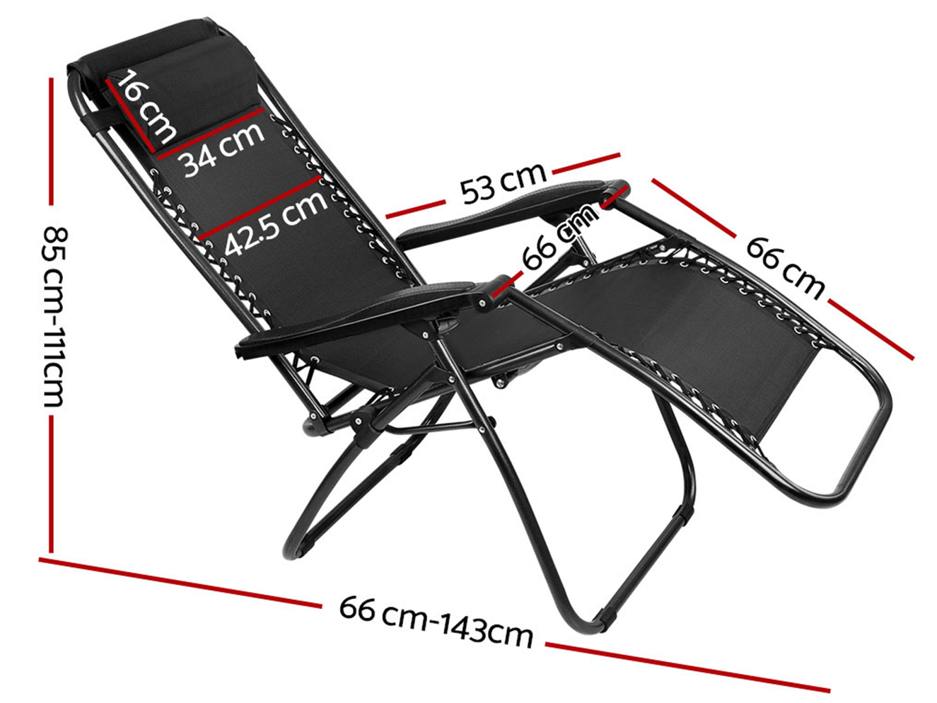 Zero Gravity Outdoor Portable Recliner — Furniture Bazaar