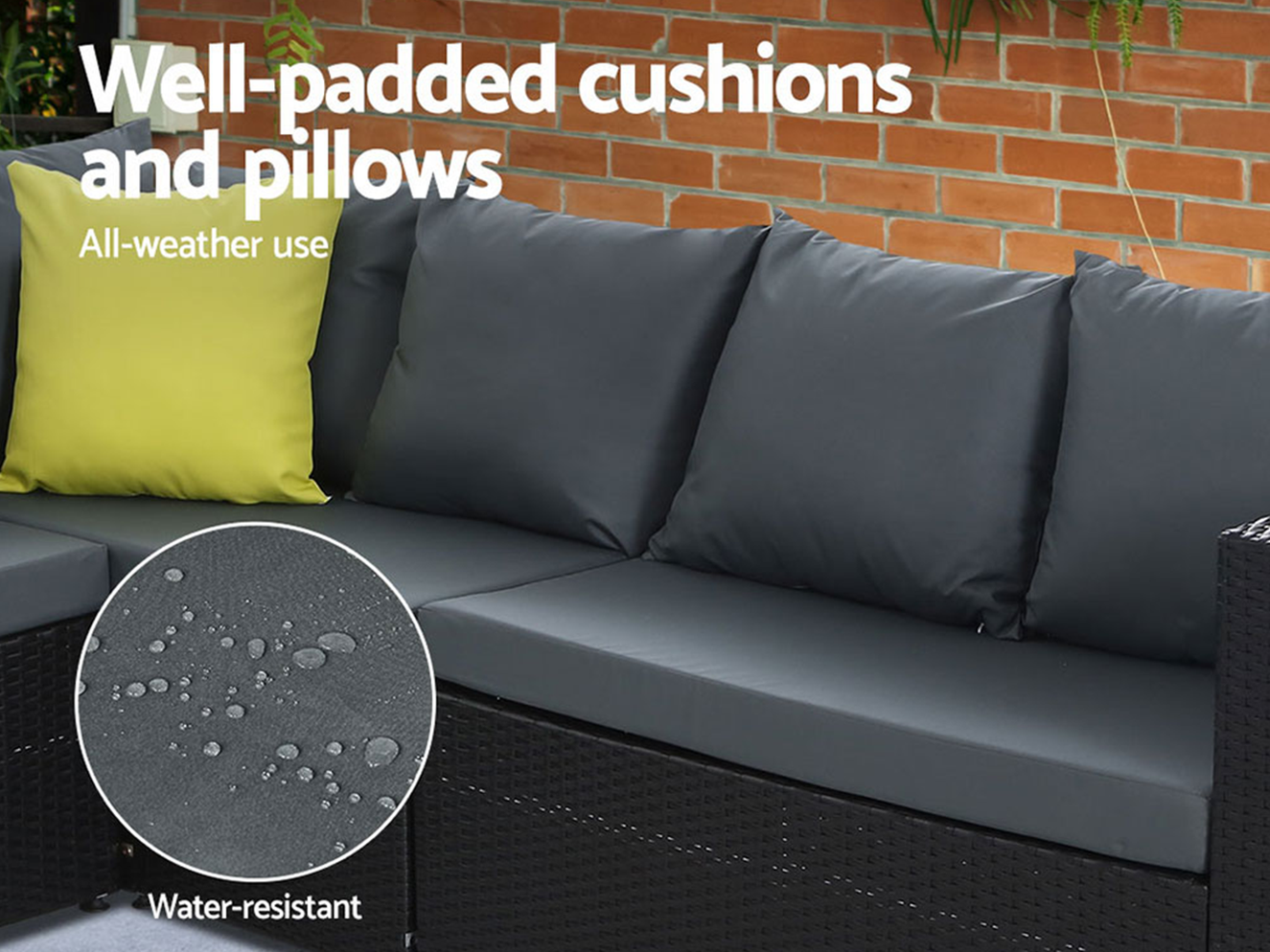 Oasis Outdoor Sofa Dining Set — Furniture Bazaar