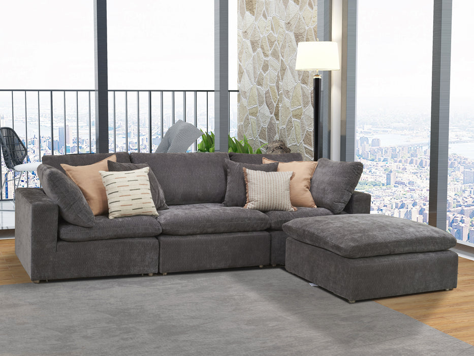 Milano Fabric Lounge with Ottoman
