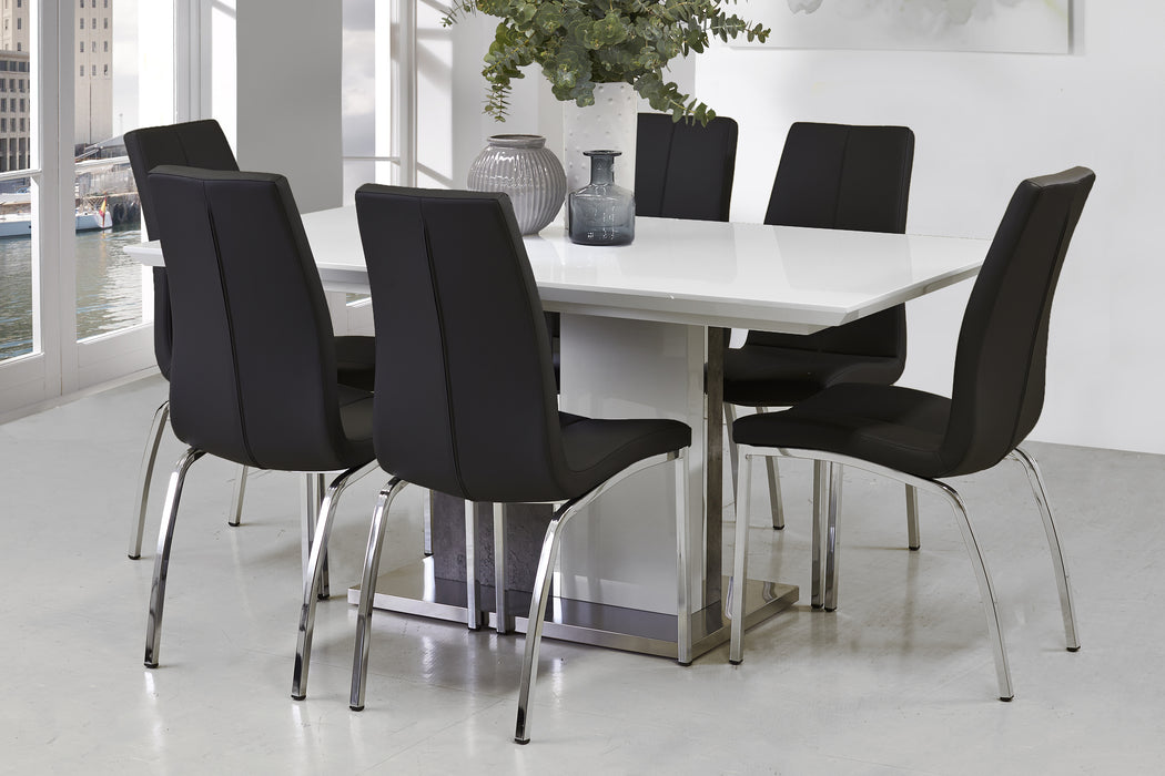 Mottle Extension Dining Suite with Milly Chairs