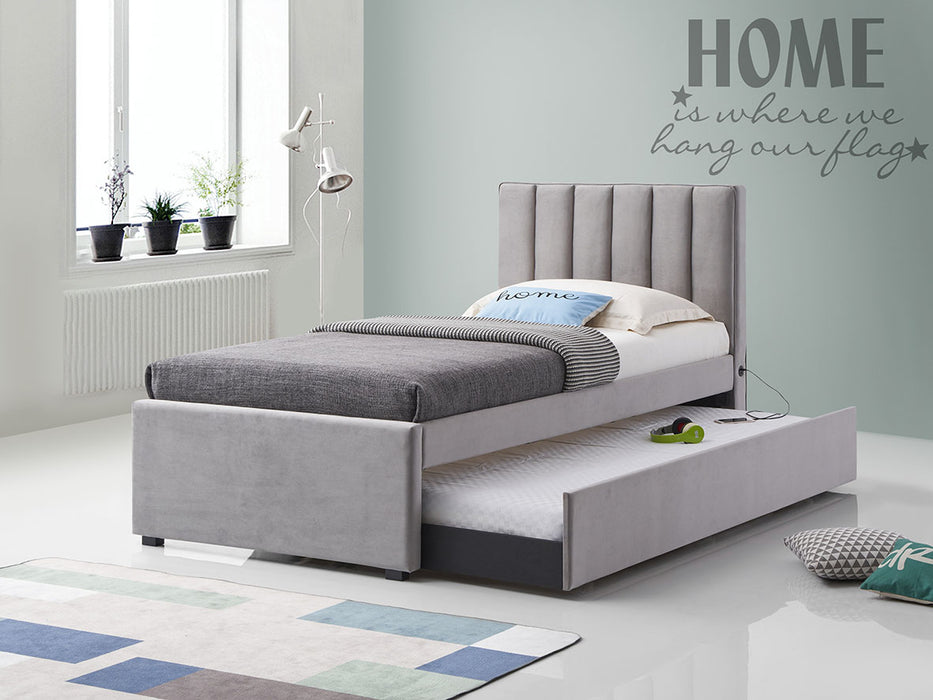 Noval Fabric Trundle Bed