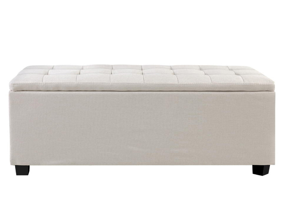Mia Fabric Foot Stool / Bench with Storage