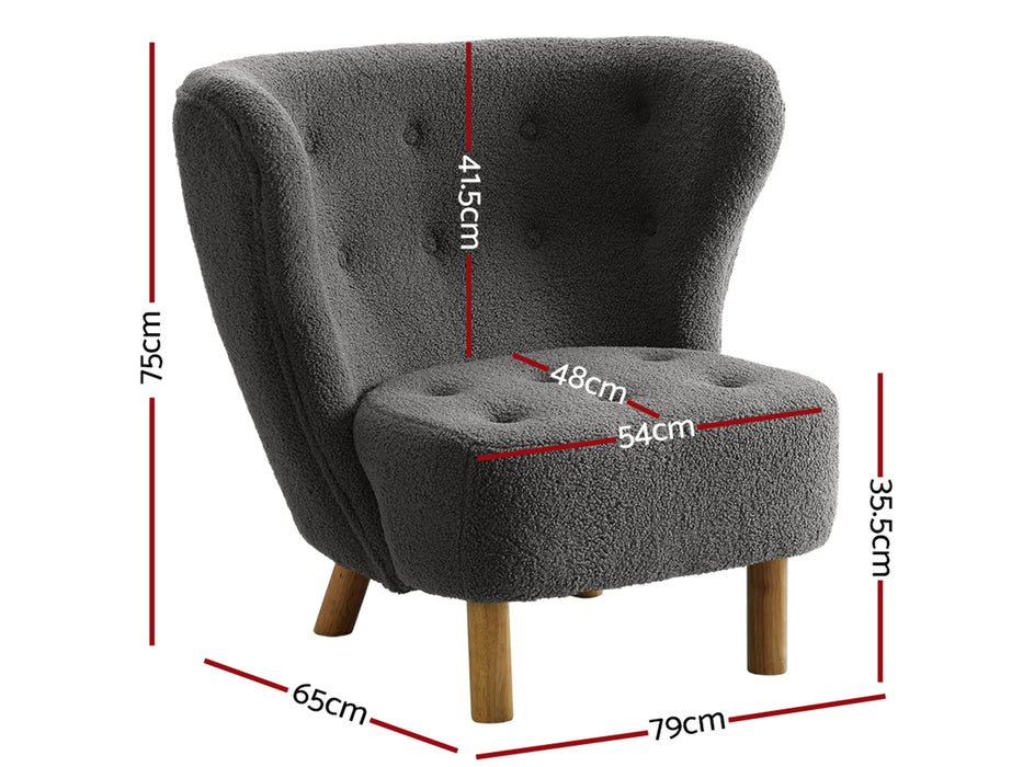 Jaydan Accent Boucle Arm Chair