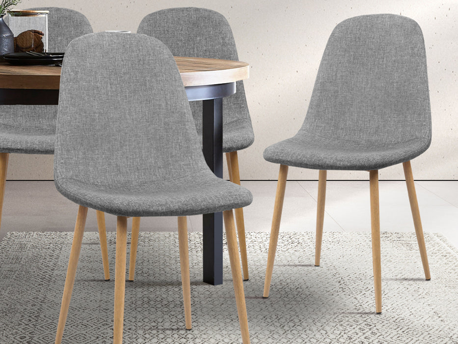 Adama Fabric Dining Chairs (Set of 4)