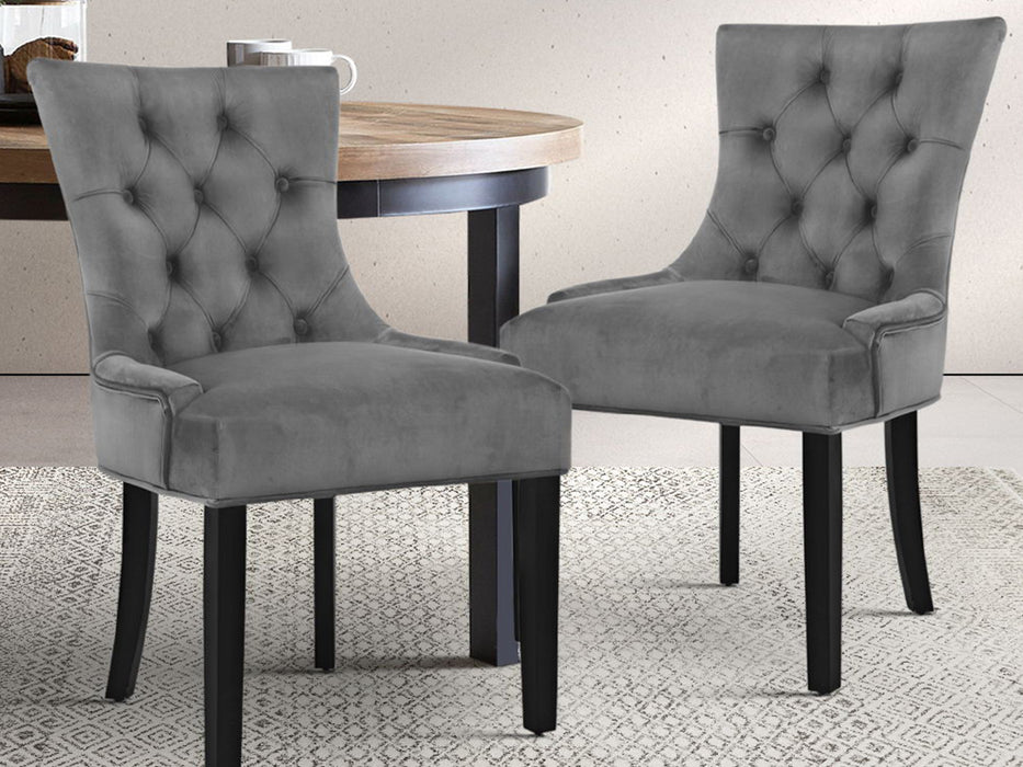 Beau Velvet Dining Chairs (Set of 2)