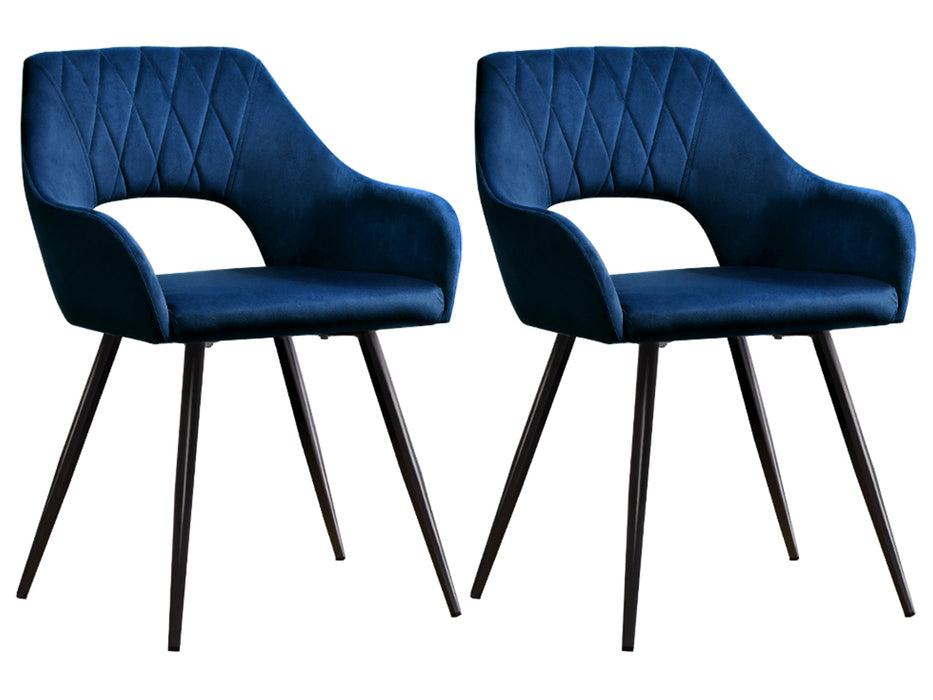 Keenan Velvet Dining Chairs (Set of 2)