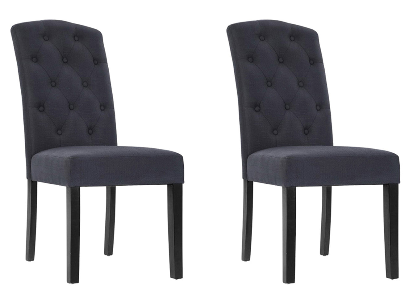 Milton Fabric Dining Chairs (Set of 2) — Furniture Bazaar