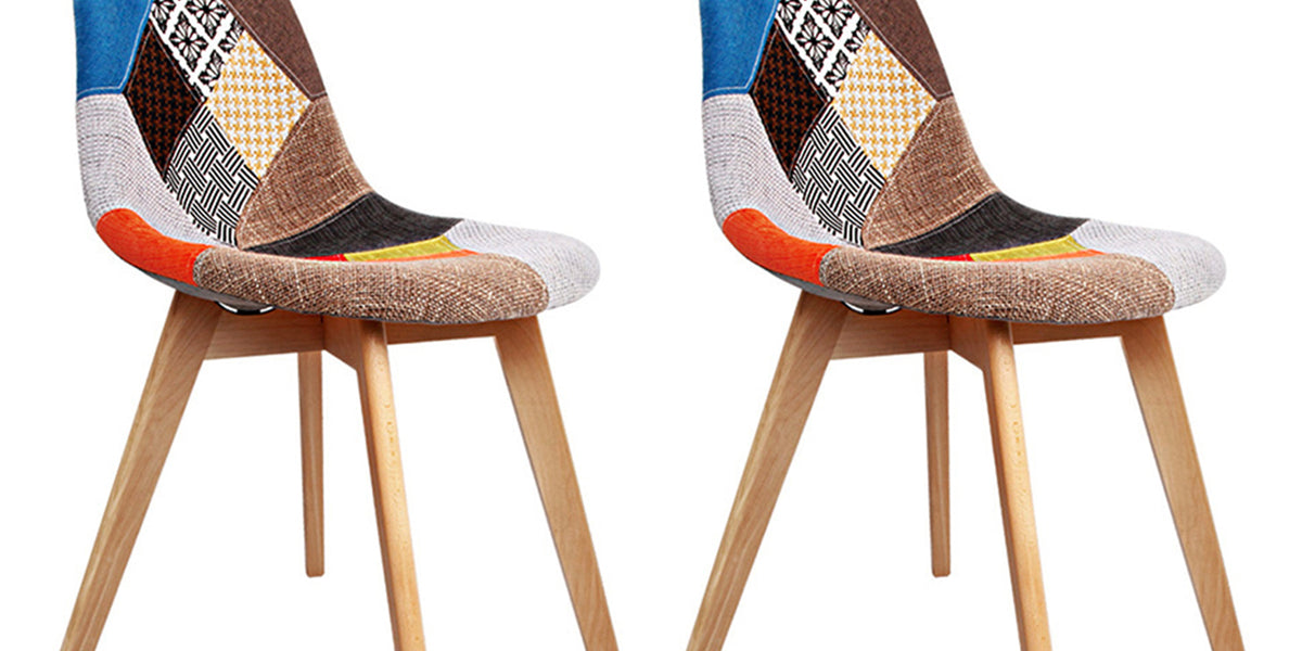 Eiffel Fabric Dining Chairs (Set of 2) — Furniture Bazaar